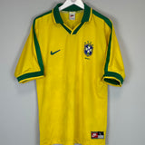 1998/00 BRAZIL HOME SHIRT (L) NIKE