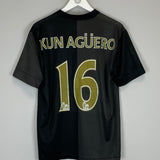 Shop 2013/14 MANCHESTER CITY KUN AGUERO #16 AWAY SHIRT (M) NIKE, classic football shirts, vintage football shirts & retro soccer jerseys at Cult Kits