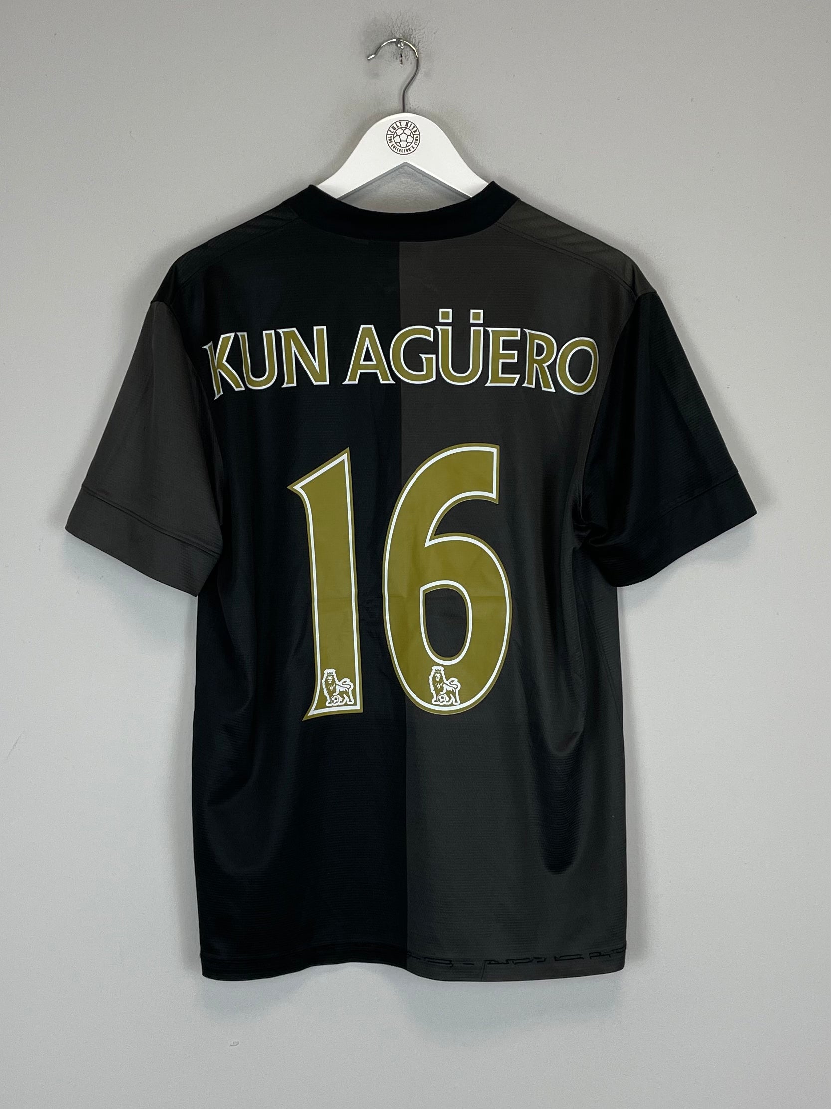 Shop 2013/14 MANCHESTER CITY KUN AGUERO #16 AWAY SHIRT (M) NIKE, classic football shirts, vintage football shirts & retro soccer jerseys at Cult Kits