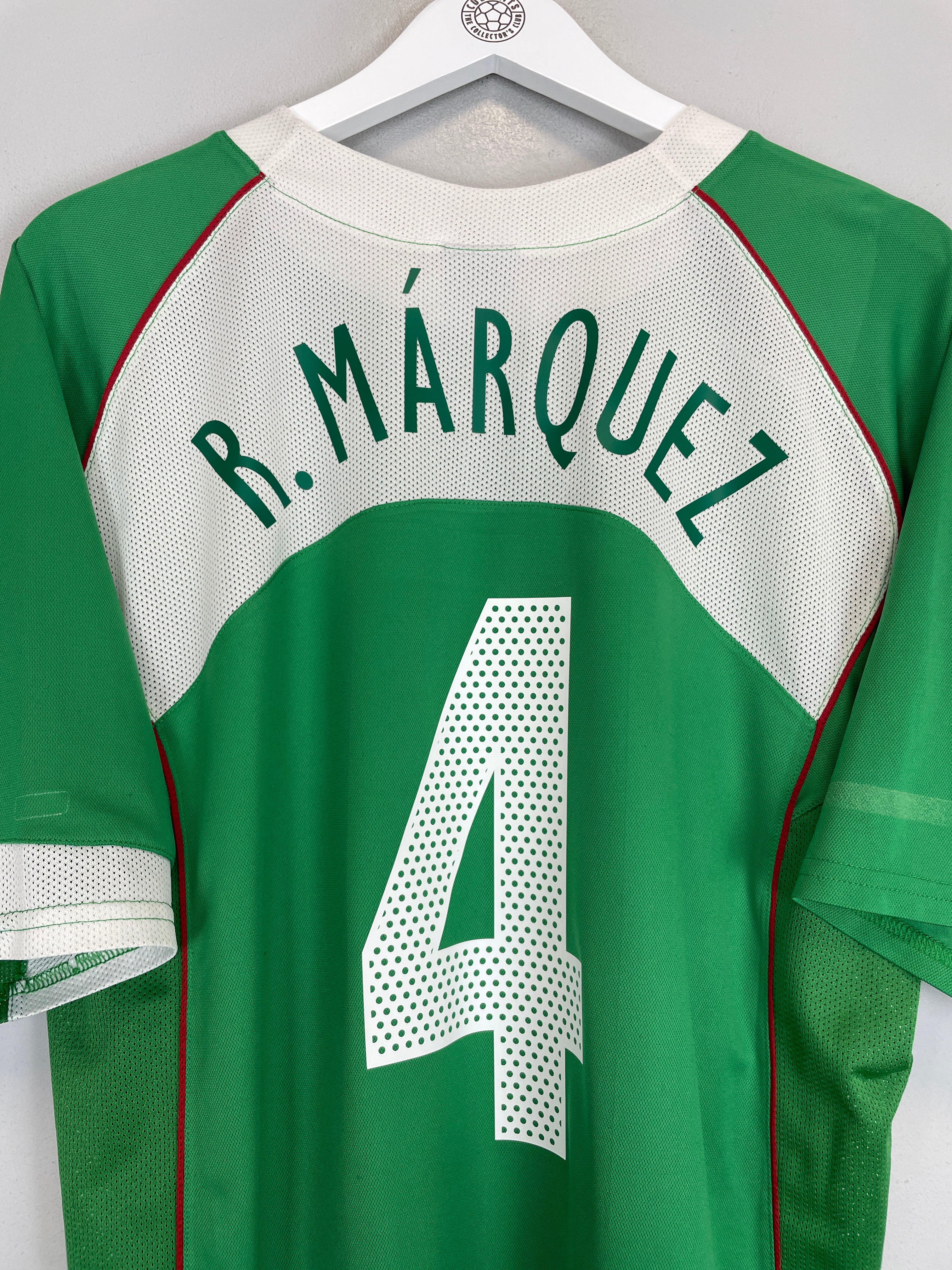 Shop 2004/06 MEXICO R.MARQUEZ #4 HOME SHIRT (XL) NIKE, classic football shirts, vintage football shirts & retro soccer jerseys at Cult Kits