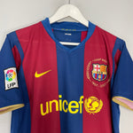 Shop 2007/08 BARCELONA RONALDINHO #10 HOME SHIRT (M) NIKE, classic football shirts, vintage football shirts & retro soccer jerseys at Cult Kits