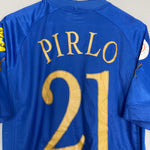Shop 2004/06 ITALY PIRLO #21 HOME SHIRT (L) PUMA, classic football shirts, vintage football shirts & retro soccer jerseys at Cult Kits