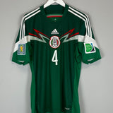 Shop 2014/15 MEXICO R.MARQUEZ #4 HOME SHIRT (M) ADIDAS, classic football shirts, vintage football shirts & retro soccer jerseys at Cult Kits