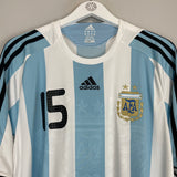 2007/09 ARGENTINA MESSI #15 HOME SHIRT (XL) ADIDAS