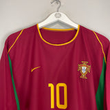 2002/04 PORTUGAL RUI COSTA #10 HOME SHIRT (XL) NIKE