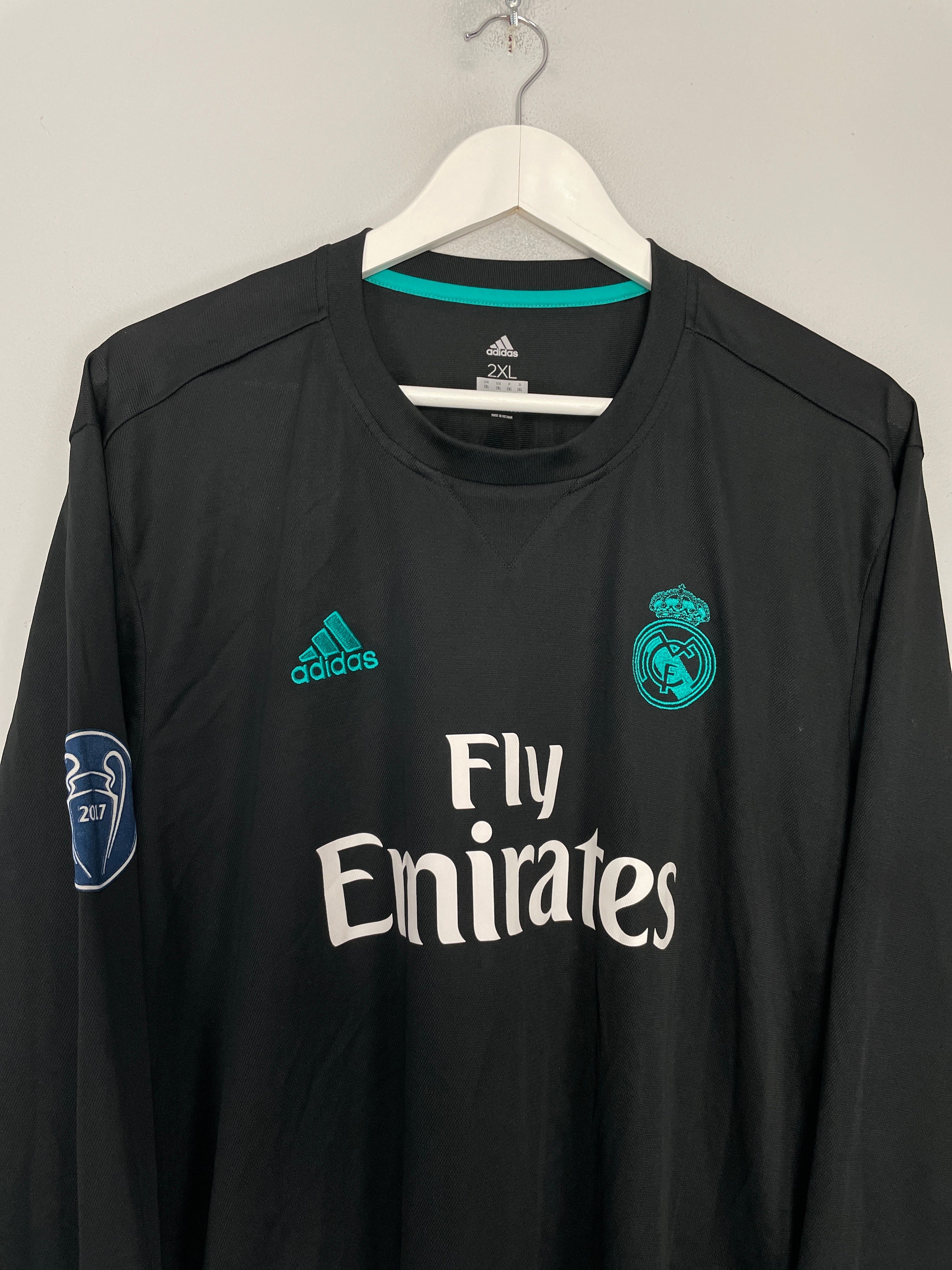 Shop 2017/18 REAL MADRID RONALDO #7 L/S AWAY SHIRT (XXL) ADIDAS, classic football shirts, vintage football shirts & retro soccer jerseys at Cult Kits