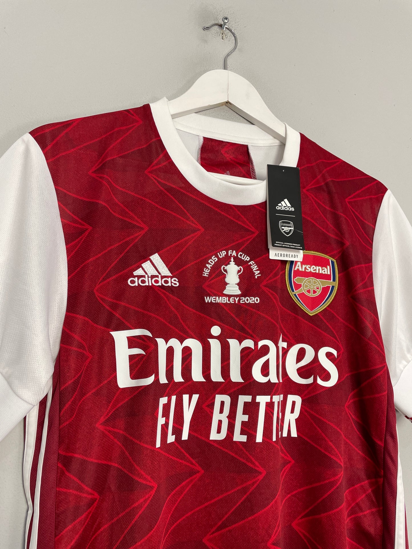 2020/21 ARSENAL ALWAYS #14 FOREVER *BNWT* FA CUP HOME SHIRT (M) ADIDAS