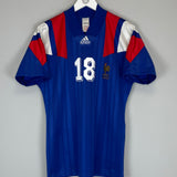 1992/94 FRANCE CANTONA #18 HOME SHIRT (S) ADIDAS