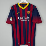 Shop 2013/14 BARCELONA MESSI #10 HOME SHIRT (XL) NIKE, classic football shirts, vintage football shirts & retro soccer jerseys at Cult Kits