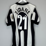 1997/98 JUVENTUS ZIDANE #21 HOME SHIRT (L) KAPPA