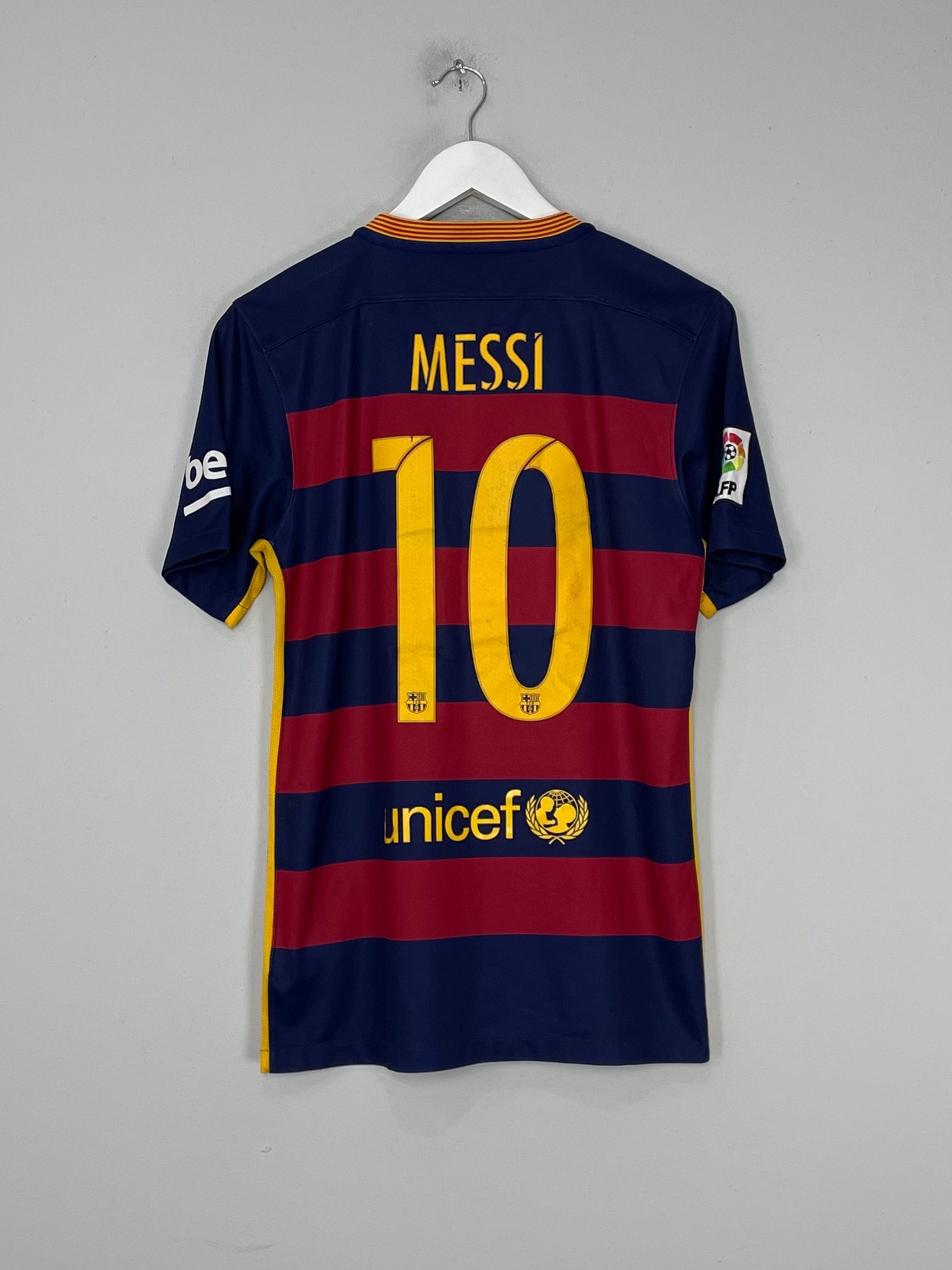 Shop 2015/16 BARCELONA MESSI #10 HOME SHIRT (S) NIKE, classic football shirts, vintage football shirts & retro soccer jerseys at Cult Kits