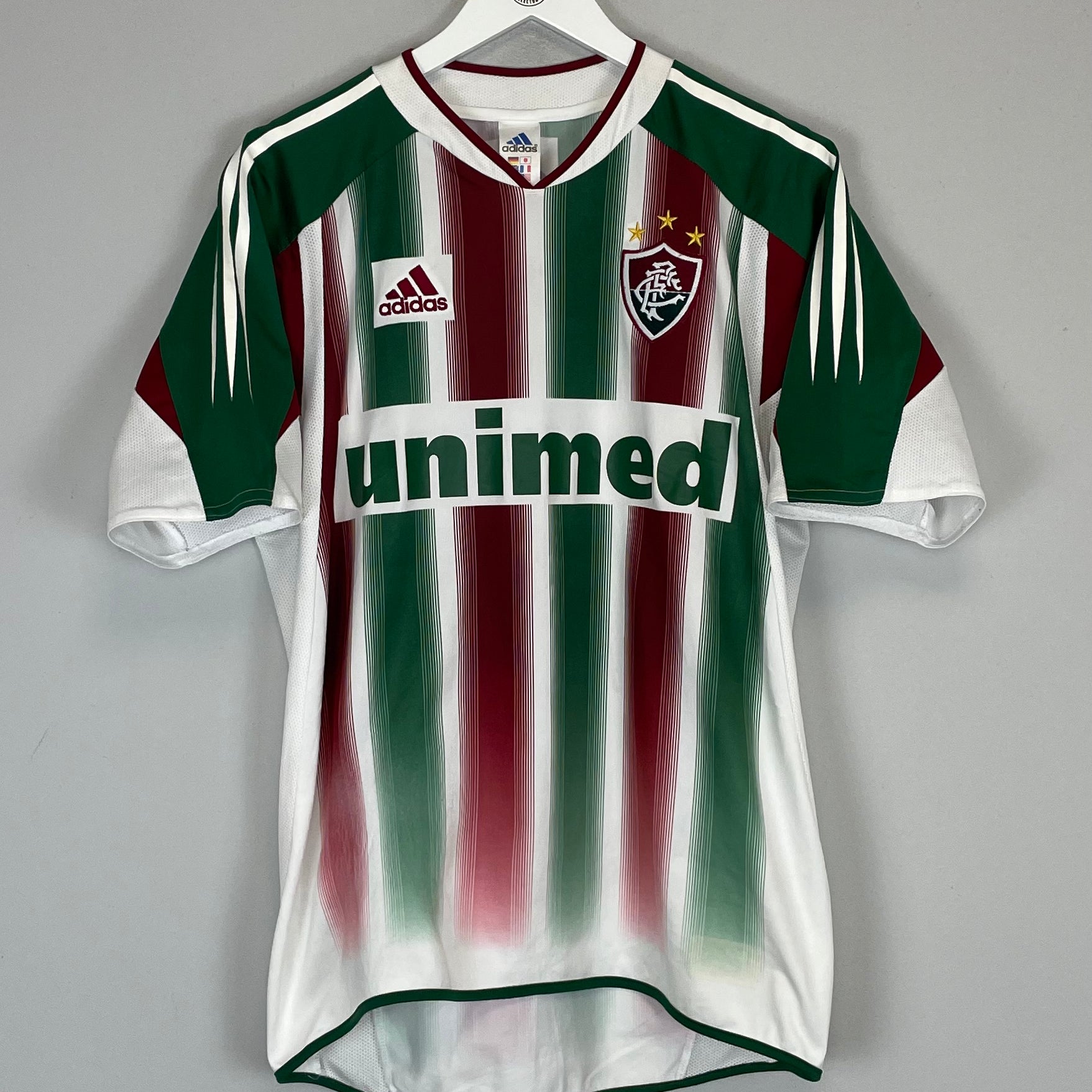 Shop 2004/05 FLUMINENSE #10 HOME SHIRT (L) ADIDAS, classic football shirts, vintage football shirts & retro soccer jerseys at Cult Kits