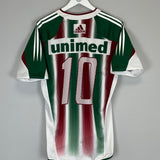 Shop 2004/05 FLUMINENSE #10 HOME SHIRT (L) ADIDAS, classic football shirts, vintage football shirts & retro soccer jerseys at Cult Kits