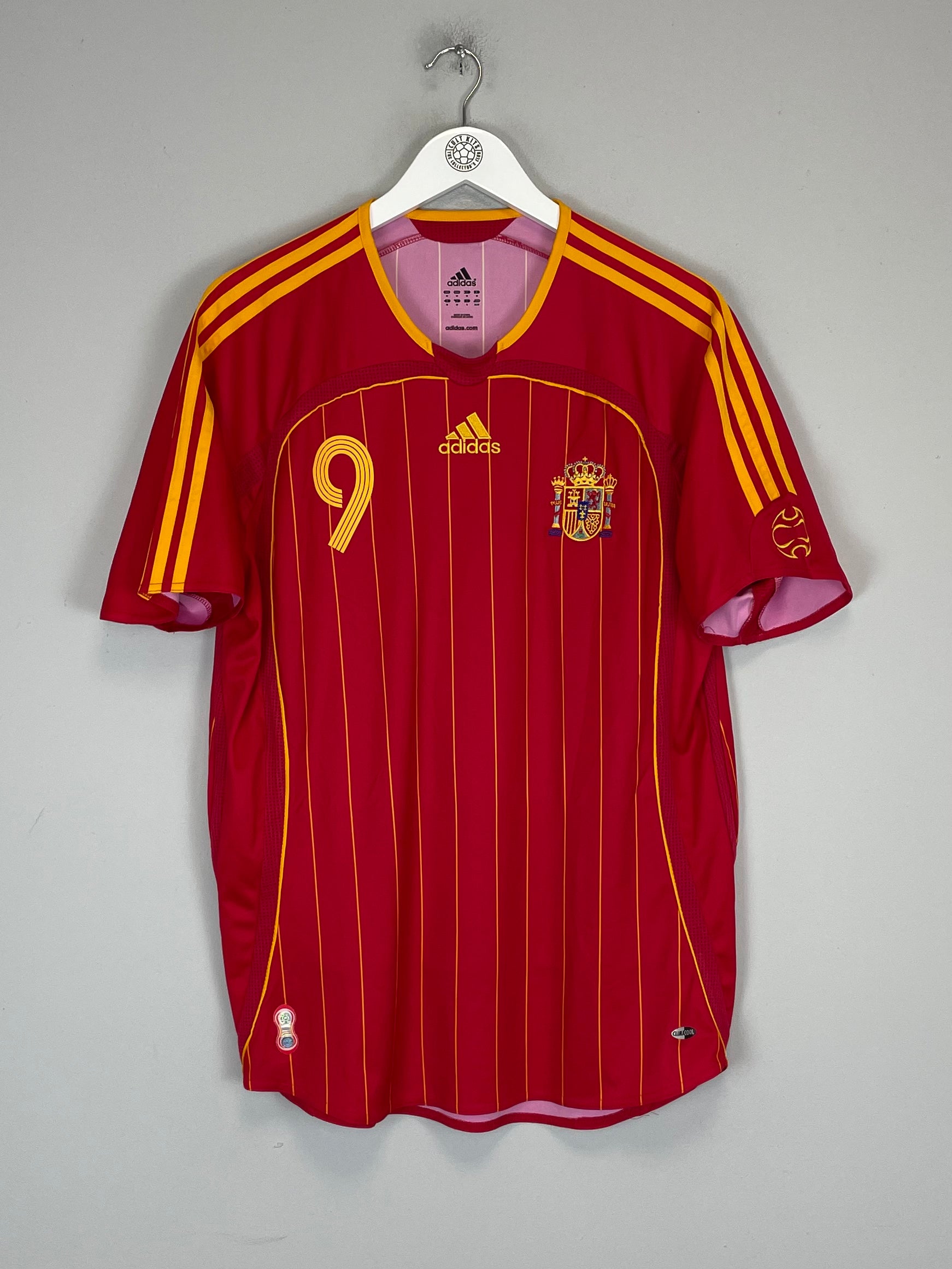 Shop 2006/08 SPAIN F.TORRES #9 HOME SHIRT (M) ADIDAS, classic football shirts, vintage football shirts & retro soccer jerseys at Cult Kits