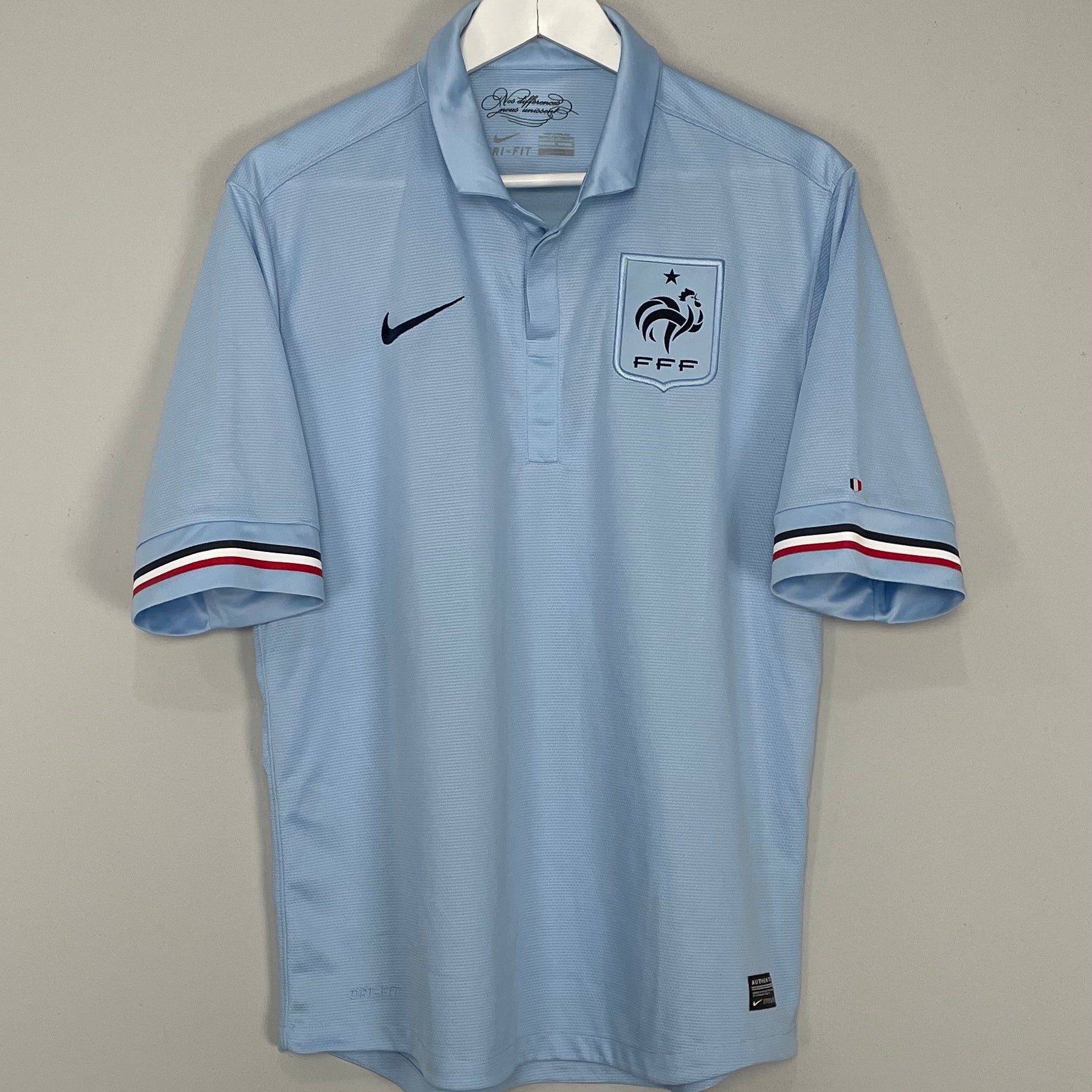 Shop 2013/14 FRANCE AWAY SHIRT (L) NIKE, classic football shirts, vintage football shirts & retro soccer jerseys at Cult Kits