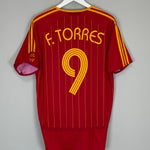 Shop 2006/08 SPAIN F.TORRES #9 HOME SHIRT (M) ADIDAS, classic football shirts, vintage football shirts & retro soccer jerseys at Cult Kits