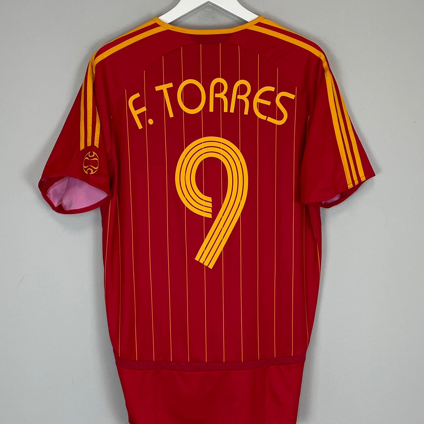 Shop 2006/08 SPAIN F.TORRES #9 HOME SHIRT (M) ADIDAS, classic football shirts, vintage football shirts & retro soccer jerseys at Cult Kits