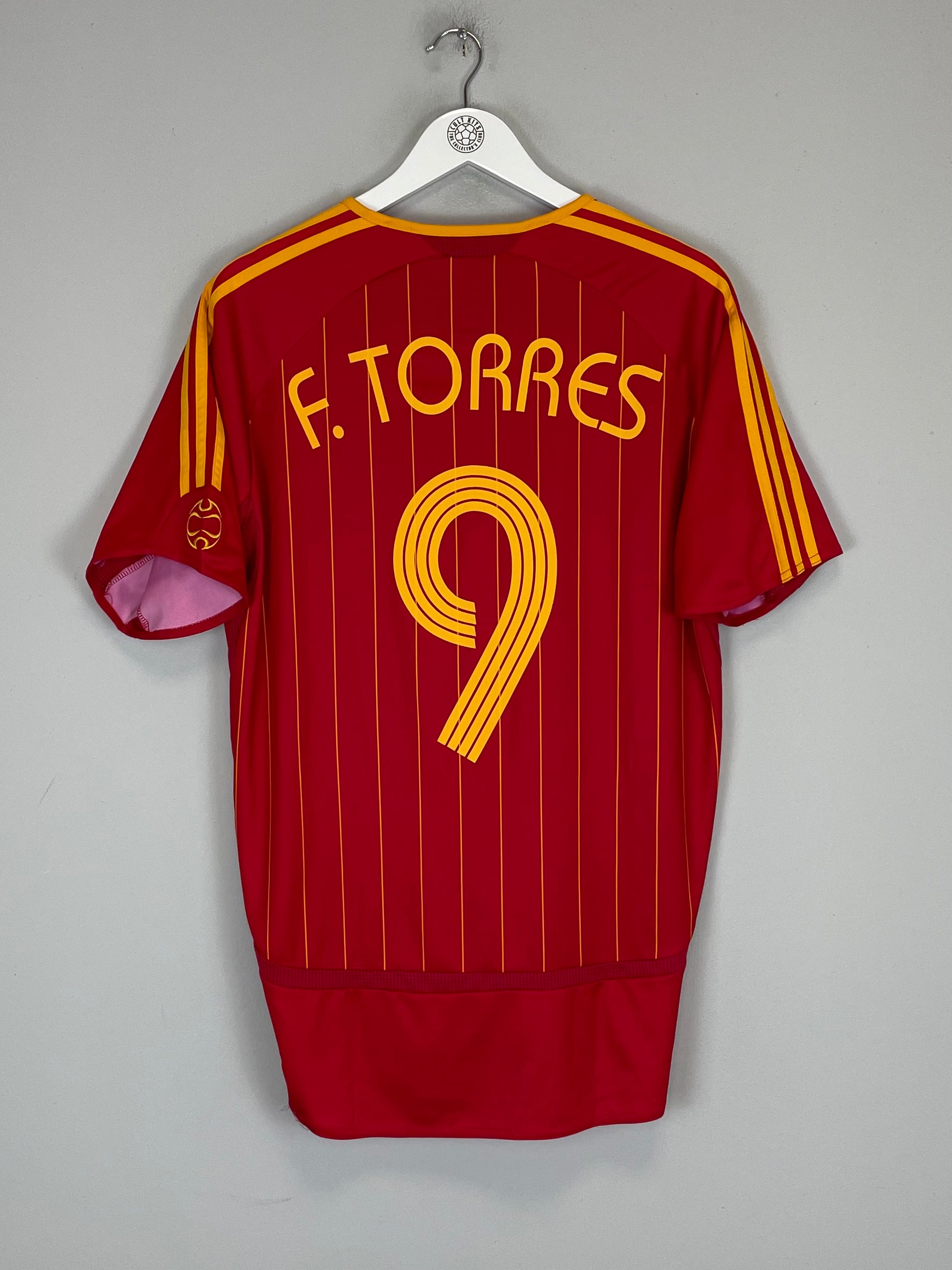 Shop 2006/08 SPAIN F.TORRES #9 HOME SHIRT (M) ADIDAS, classic football shirts, vintage football shirts & retro soccer jerseys at Cult Kits