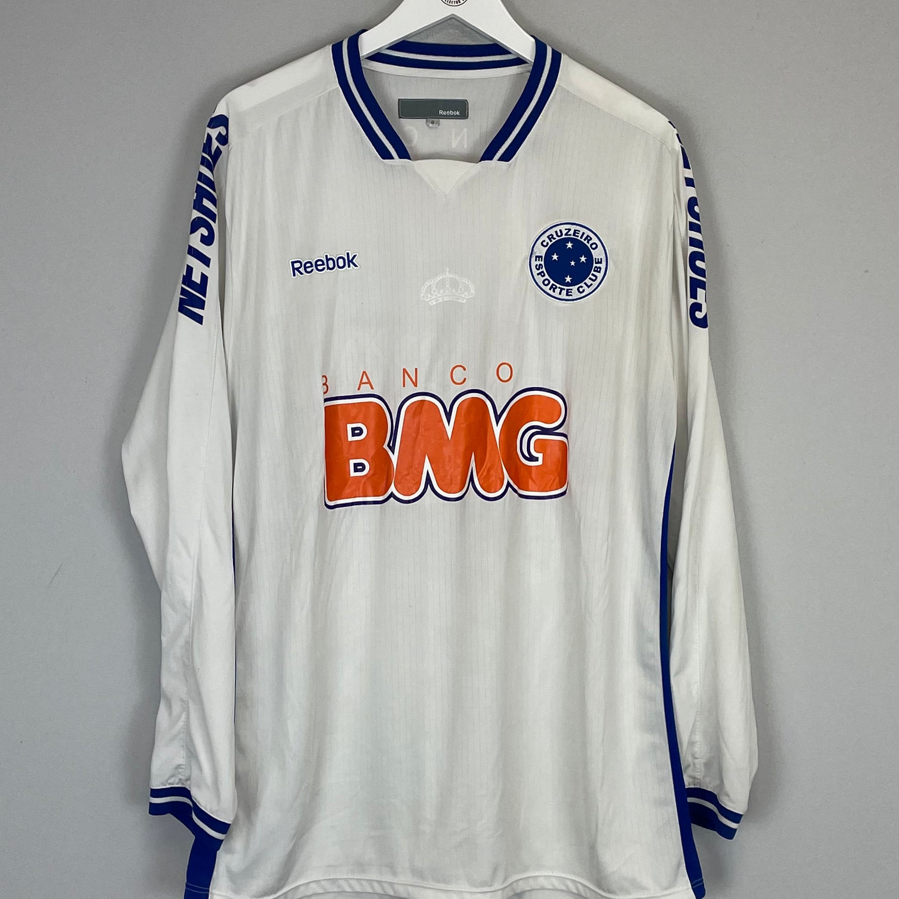 Shop 2011/12 CRUZEIRO L/S AWAY SHIRT (L) REEBOK, classic football shirts, vintage football shirts & retro soccer jerseys at Cult Kits