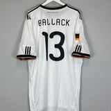2010 GERMANY BALLACK #13 HOME SHIRT (XXL) ADIDAS