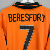 2002/03 PLYMOUTH ARGYLE BERESFORD #7 AWAY SHIRT (XL) PATRICK
