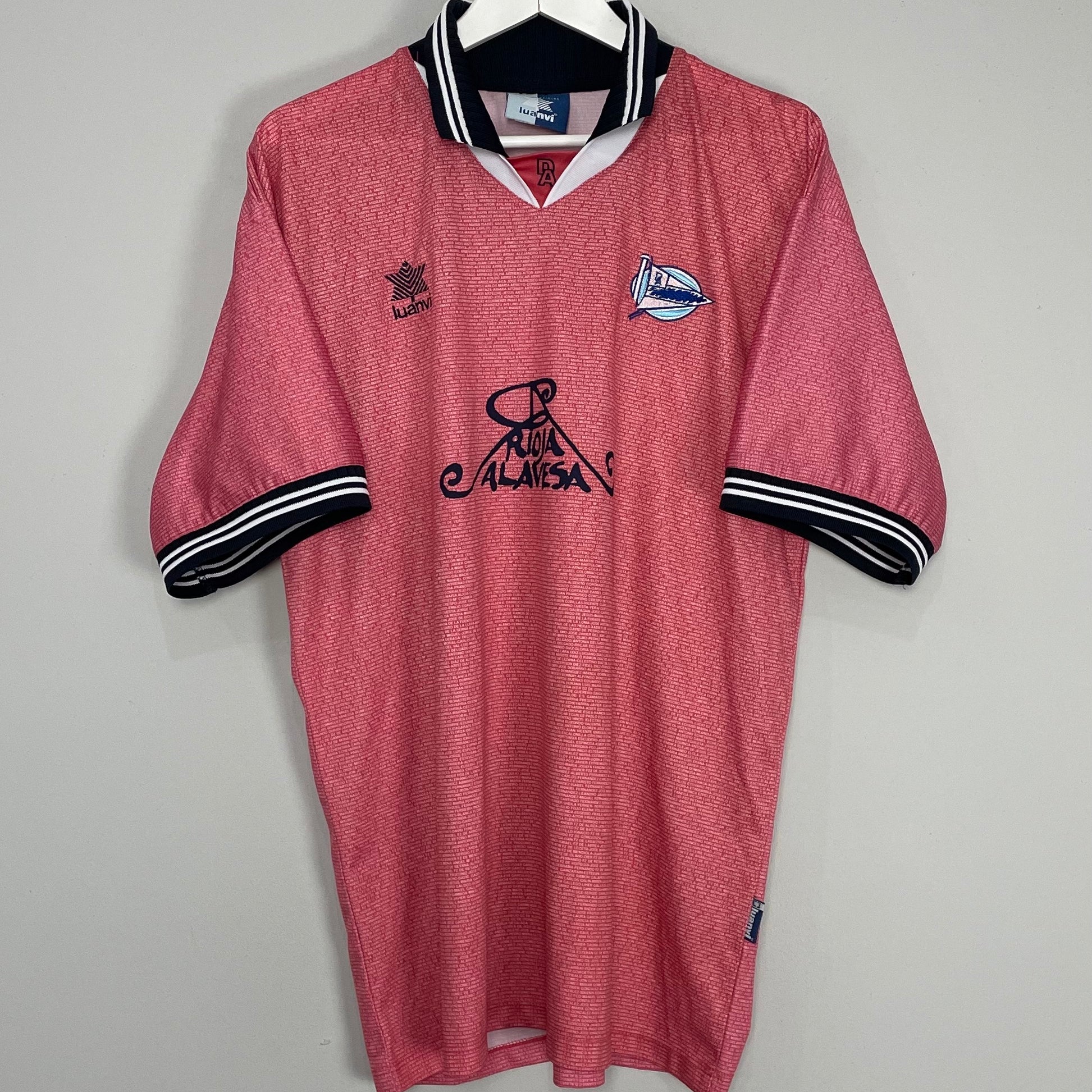 Shop 2000/01 DEPORTIVO ALAVES AWAY SHIRT (XXL) LUANVI, classic football shirts, vintage football shirts & retro soccer jerseys at Cult Kits