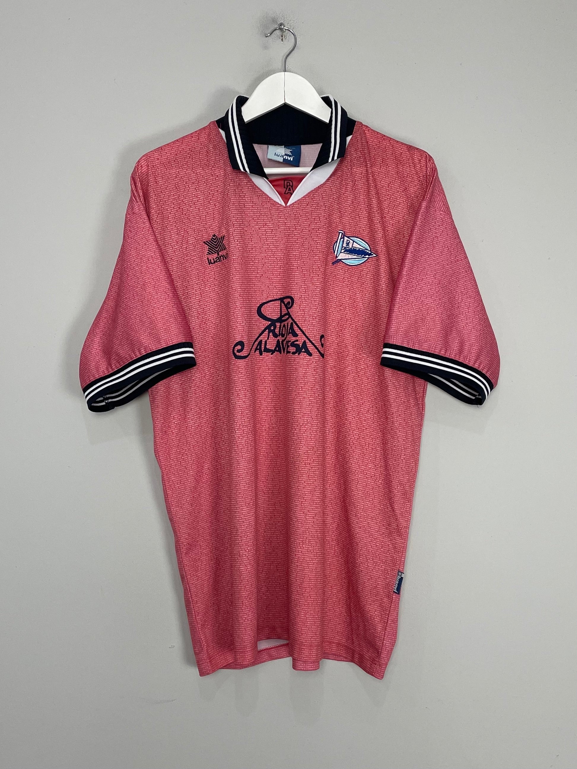 Shop 2000/01 DEPORTIVO ALAVES AWAY SHIRT (XXL) LUANVI, classic football shirts, vintage football shirts & retro soccer jerseys at Cult Kits
