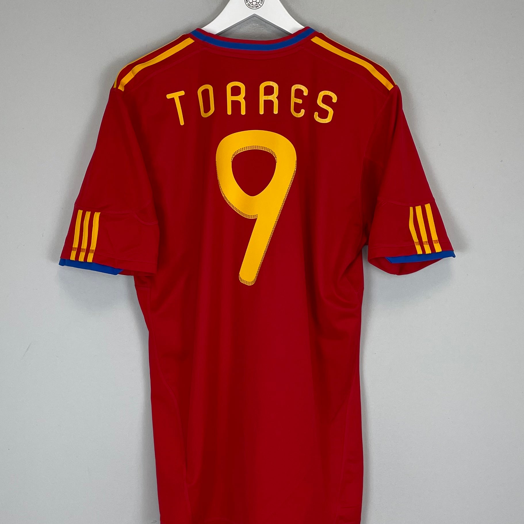 Shop 2009/10 SPAIN TORRES #9 HOME SHIRT (L) ADIDAS, classic football shirts, vintage football shirts & retro soccer jerseys at Cult Kits