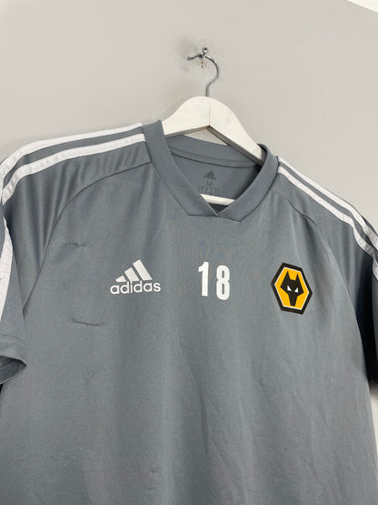 2019/20 WOLVES GIBBS-WHITE *PLAYER WORN* TRAINING SHIRT (M) ADIDAS