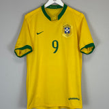 2006/08 BRAZIL RONALDO #9 HOME SHIRT (L) NIKE