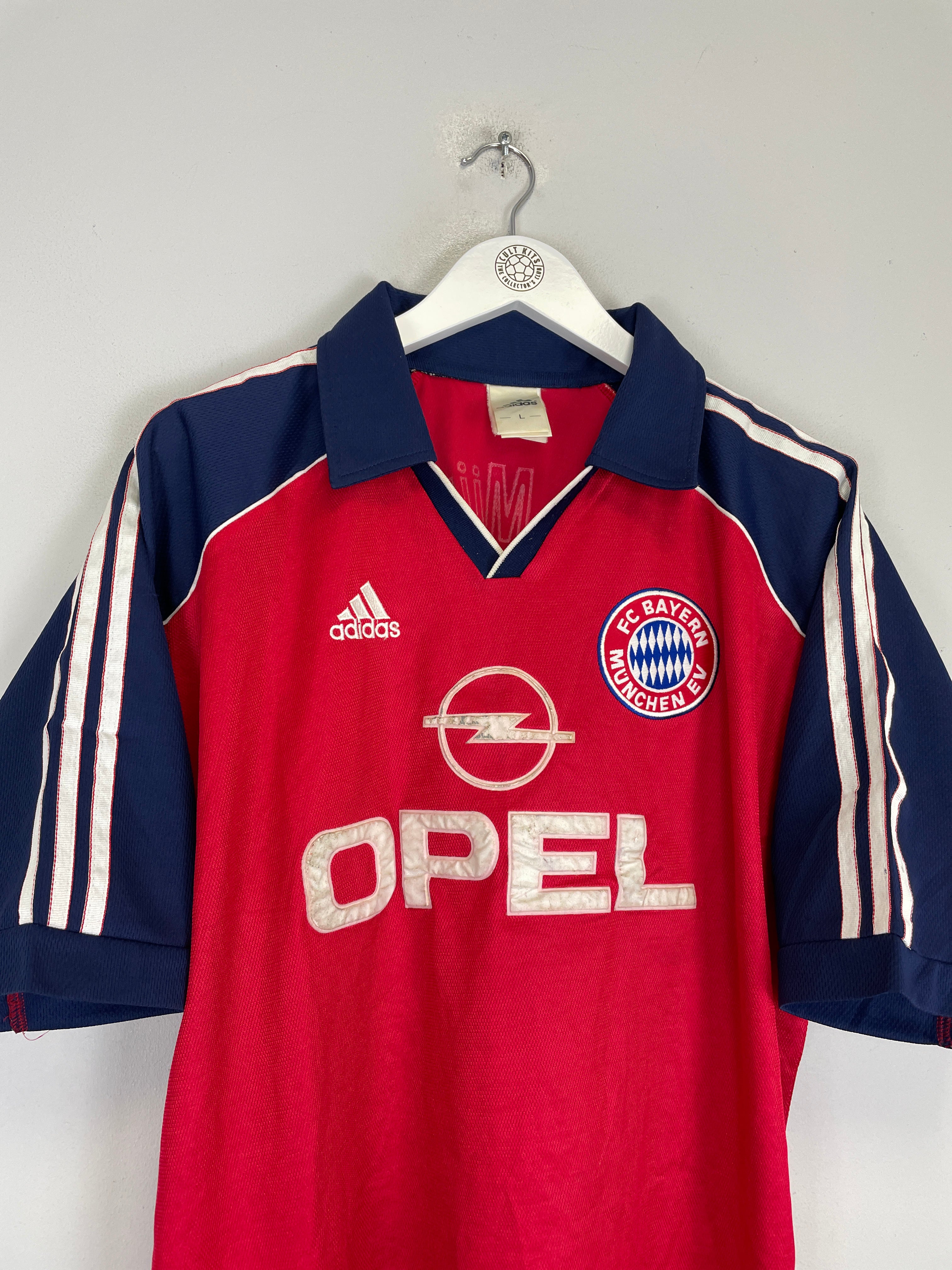 Shop 1999/01 BAYERN MUNICH HOME SHIRT (L) ADIDAS, classic football shirts, vintage football shirts & retro soccer jerseys at Cult Kits