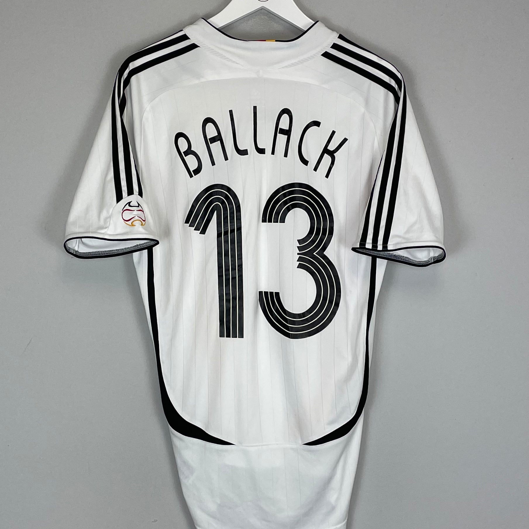 Shop 2005/07 GERMANY BALLACK #13 HOME SHIRT (M) ADIDAS, classic football shirts, vintage football shirts & retro soccer jerseys at Cult Kits