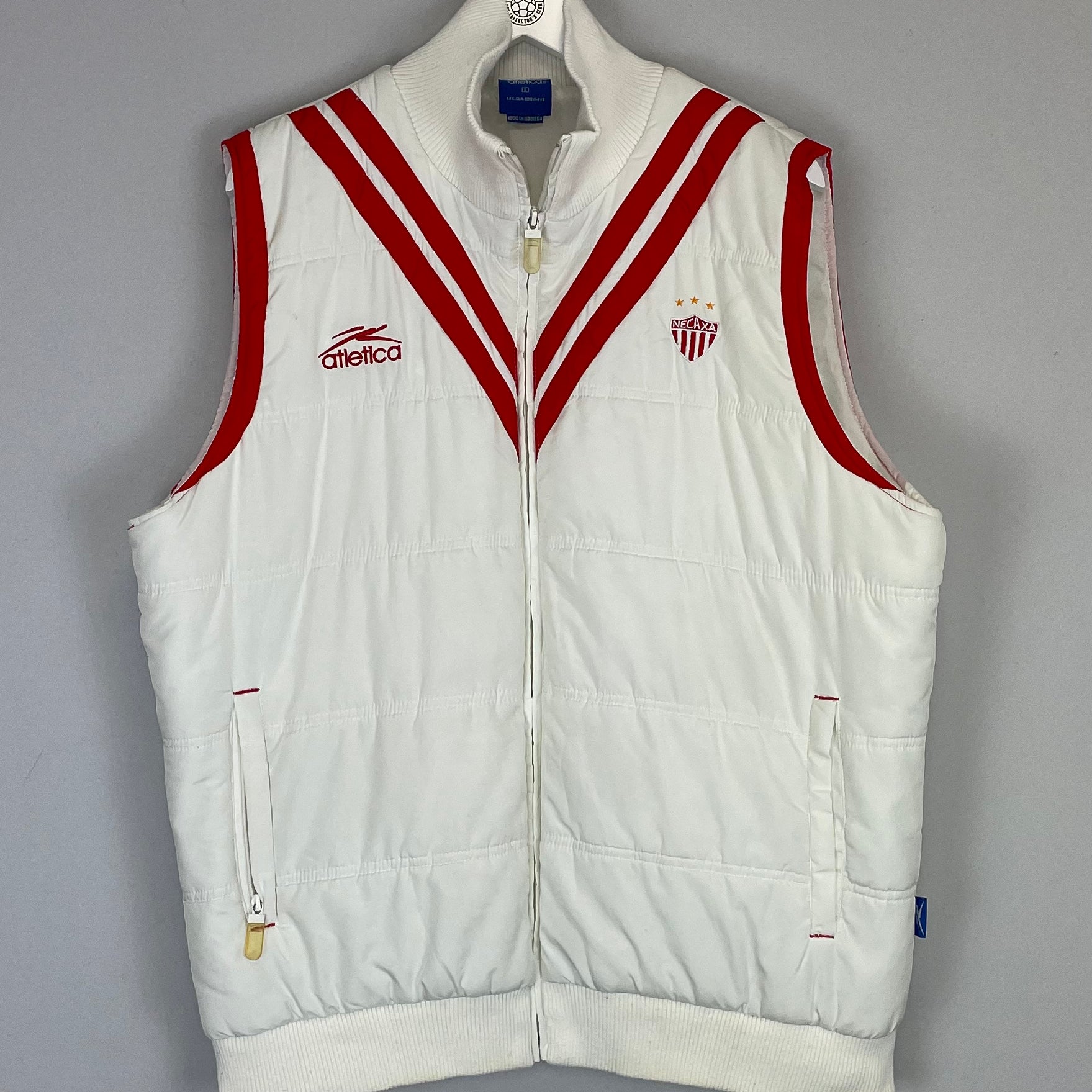 Shop 2001/03 NECAXA GILET (L) ATLETICA, classic football shirts, vintage football shirts & retro soccer jerseys at Cult Kits