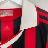 Shop 2009/10 AC MILAN RONALDINHO #80 C/L L/S HOME SHIRT (L) ADIDAS, classic football shirts, vintage football shirts & retro soccer jerseys at Cult Kits