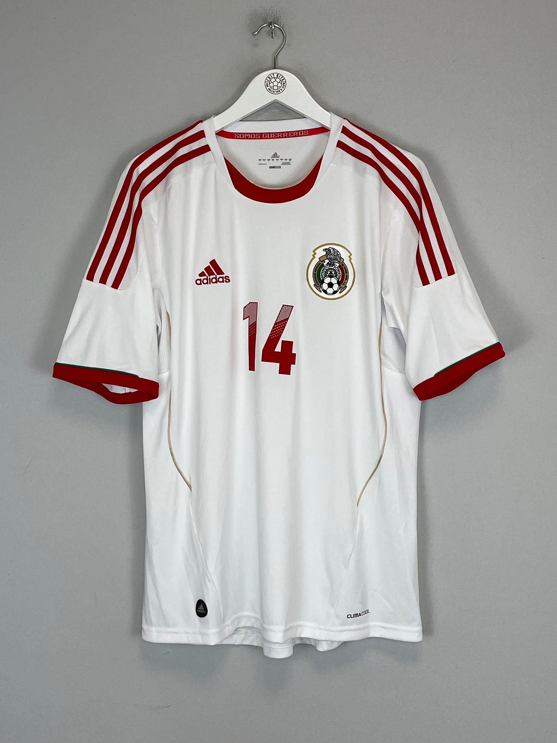 Shop 2011/12 MEXICO HERNANDEZ #14 AWAY SHIRT (L) ADIDAS, classic football shirts, vintage football shirts & retro soccer jerseys at Cult Kits