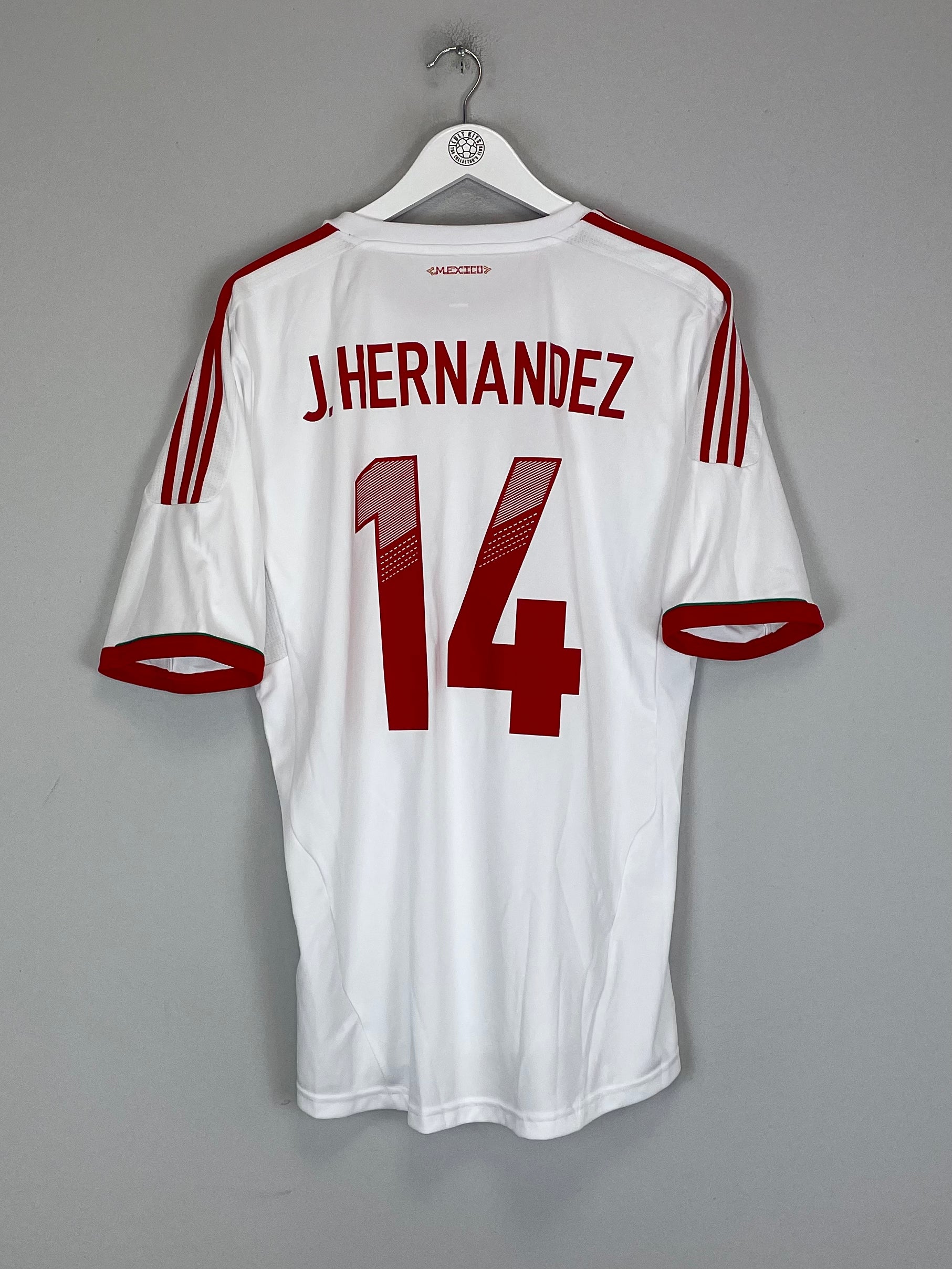 Shop 2011/12 MEXICO HERNANDEZ #14 AWAY SHIRT (L) ADIDAS, classic football shirts, vintage football shirts & retro soccer jerseys at Cult Kits