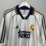 Shop 1998/00 REAL MADRID *SIGNED* HOME SHIRT (L) ADIDAS, classic football shirts, vintage football shirts & retro soccer jerseys at Cult Kits