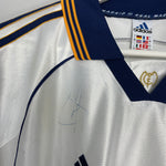 Shop 1998/00 REAL MADRID *SIGNED* HOME SHIRT (L) ADIDAS, classic football shirts, vintage football shirts & retro soccer jerseys at Cult Kits