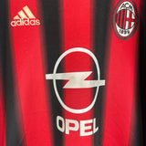 2004/05 AC MILAN MALDINI #3 HOME SHIRT (XL) ADIDAS