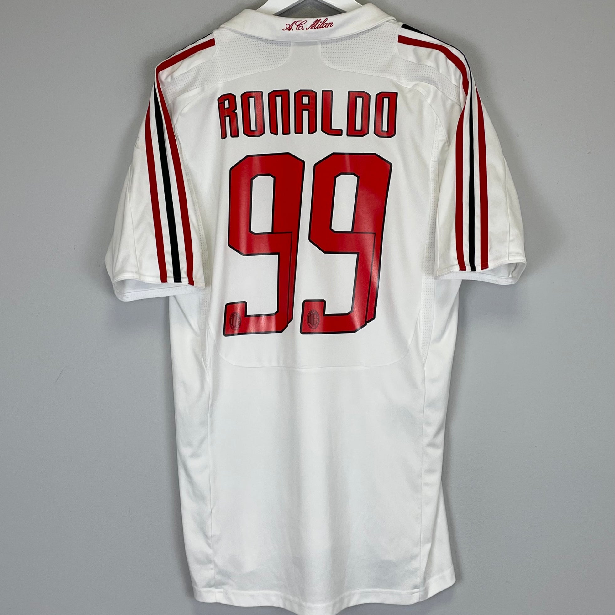 2007/08 AC MILAN RONALDO #99 AWAY SHIRT (L) ADIDAS – Cult Kits