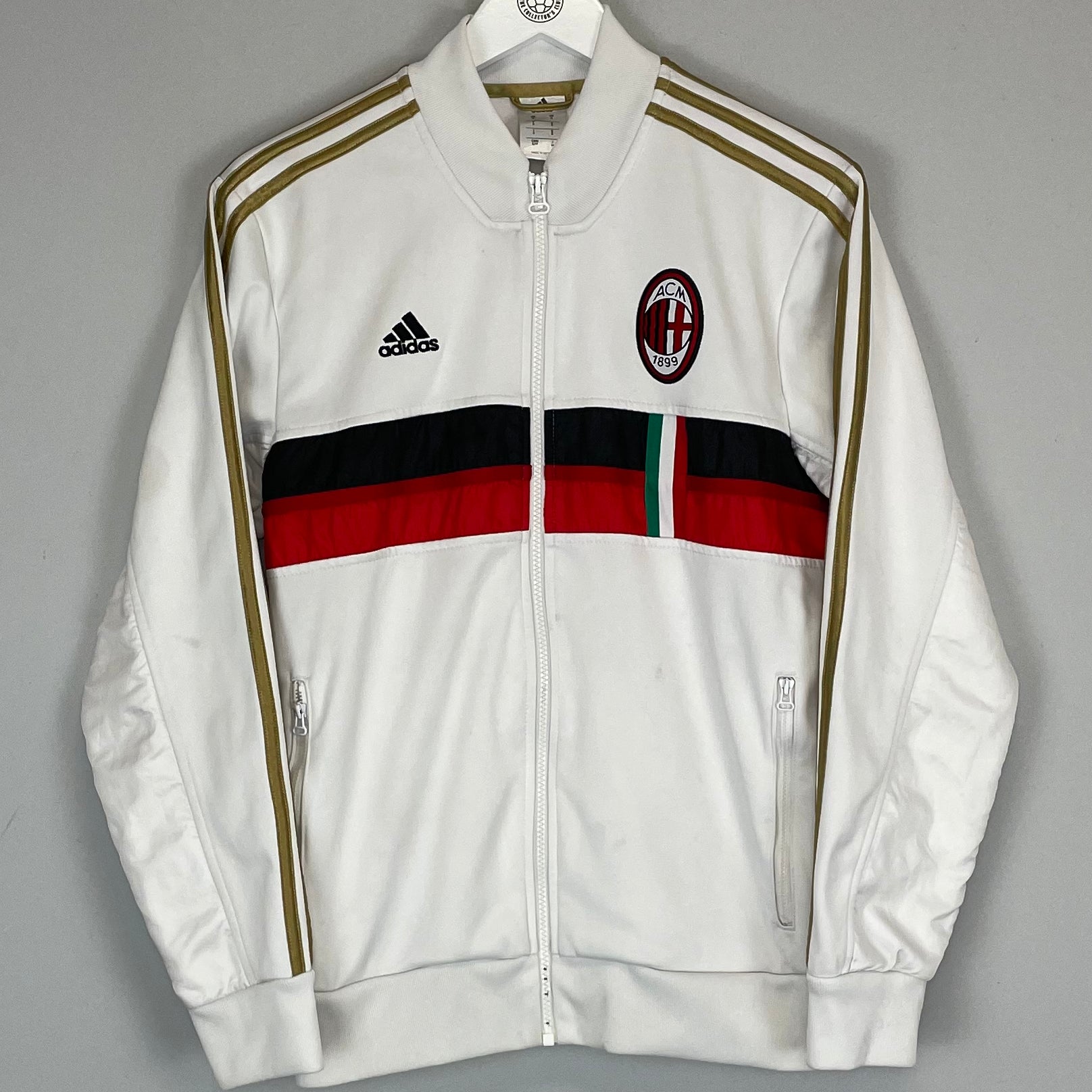 Shop 2013/14 AC MILAN TRACK JACKET (S) ADIDAS, classic football shirts, vintage football shirts & retro soccer jerseys at Cult Kits