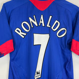 2005/06 MANCHESTER UNITED RONALDO #7 AWAY SHIRT (S) NIKE