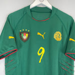 Shop 2004/06 CAMEROON ETO'O #9 HOME SHIRT (L) PUMA, classic football shirts, vintage football shirts & retro soccer jerseys at Cult Kits