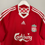 Shop 2008/10 LIVERPOOL ALONSO #14 HOME SHIRT (M) ADIDAS, classic football shirts, vintage football shirts & retro soccer jerseys at Cult Kits