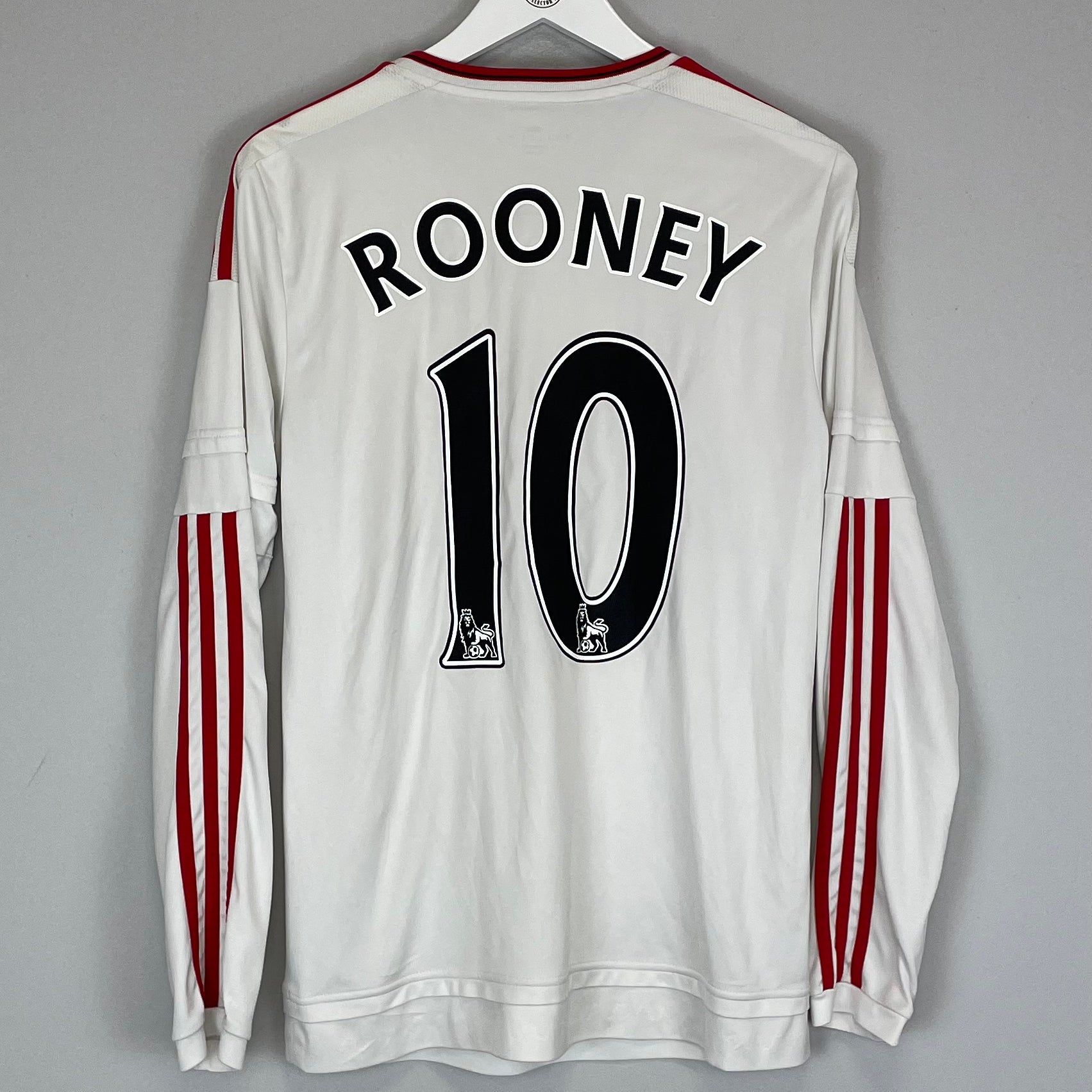 Shop 2015/16 MANCHESTER UNITED ROONEY #10 L/S AWAY SHIRT (S) ADIDAS, classic football shirts, vintage football shirts & retro soccer jerseys at Cult Kits