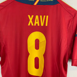 2012 SPAIN XAVI #8 HOME SHIRT (M) ADIDAS