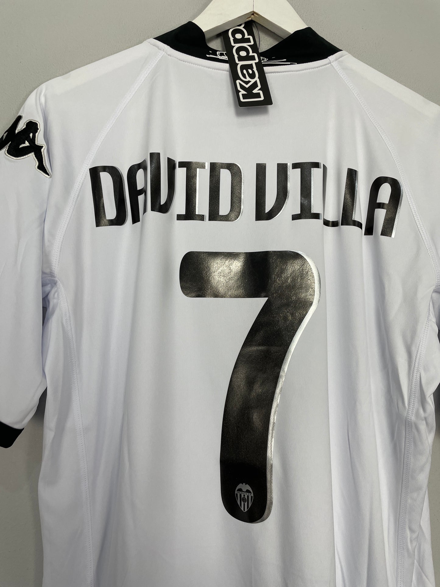 2009/10 VALENCIA DAVID VILLA #7 *BNWT* HOME SHIRT (L) KAPPA