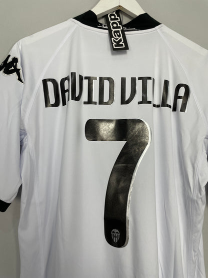 2009/10 VALENCIA DAVID VILLA #7 *BNWT* HOME SHIRT (L) KAPPA