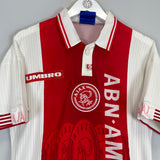 Shop 1997/98 AJAX LAUDRUP #11 HOME SHIRT (M) UMBRO, classic football shirts, vintage football shirts & retro soccer jerseys at Cult Kits