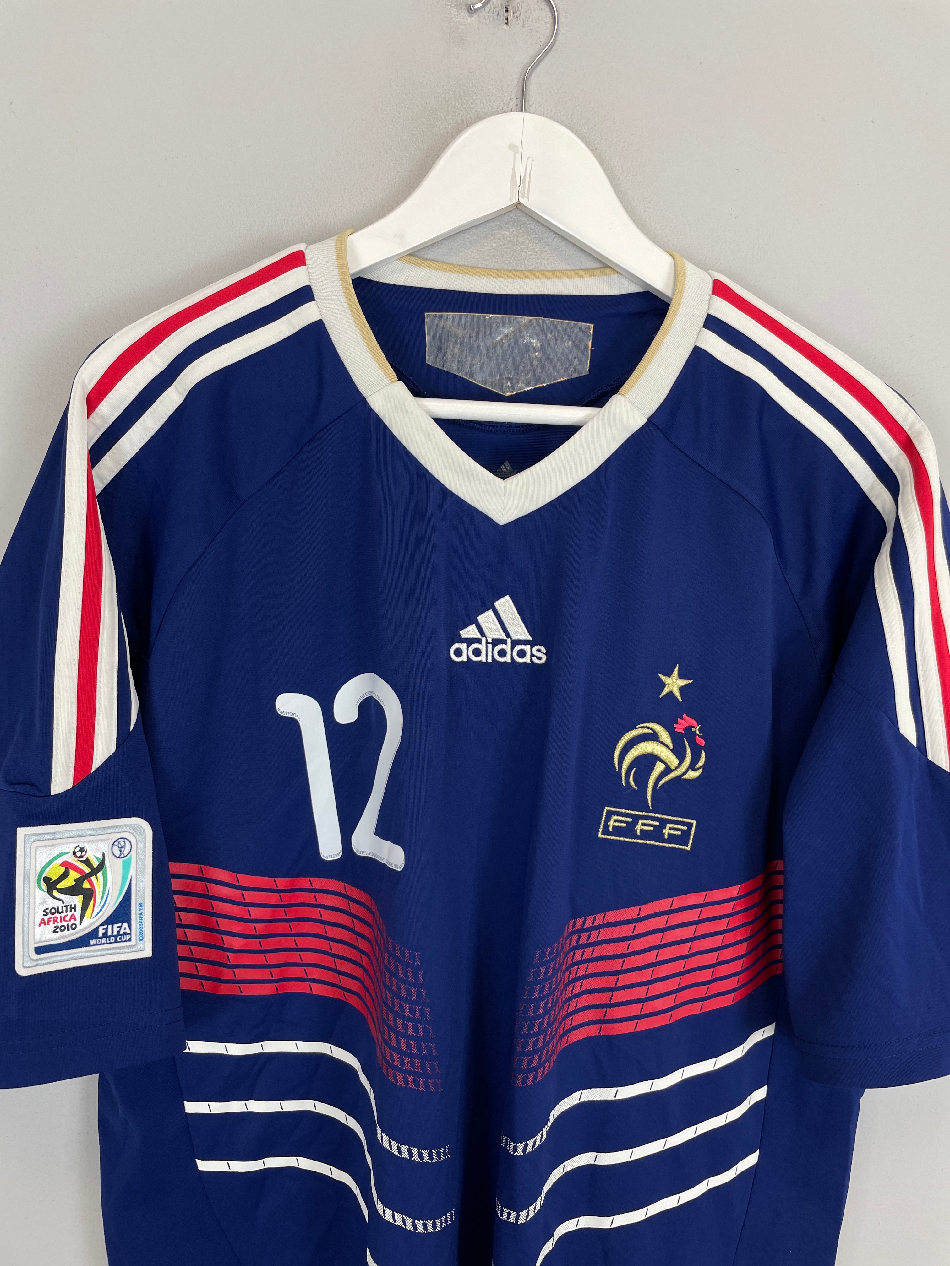 Shop 2009/10 FRANCE HENRY #12 HOME SHIRT (XL) ADIDAS, classic football shirts, vintage football shirts & retro soccer jerseys at Cult Kits